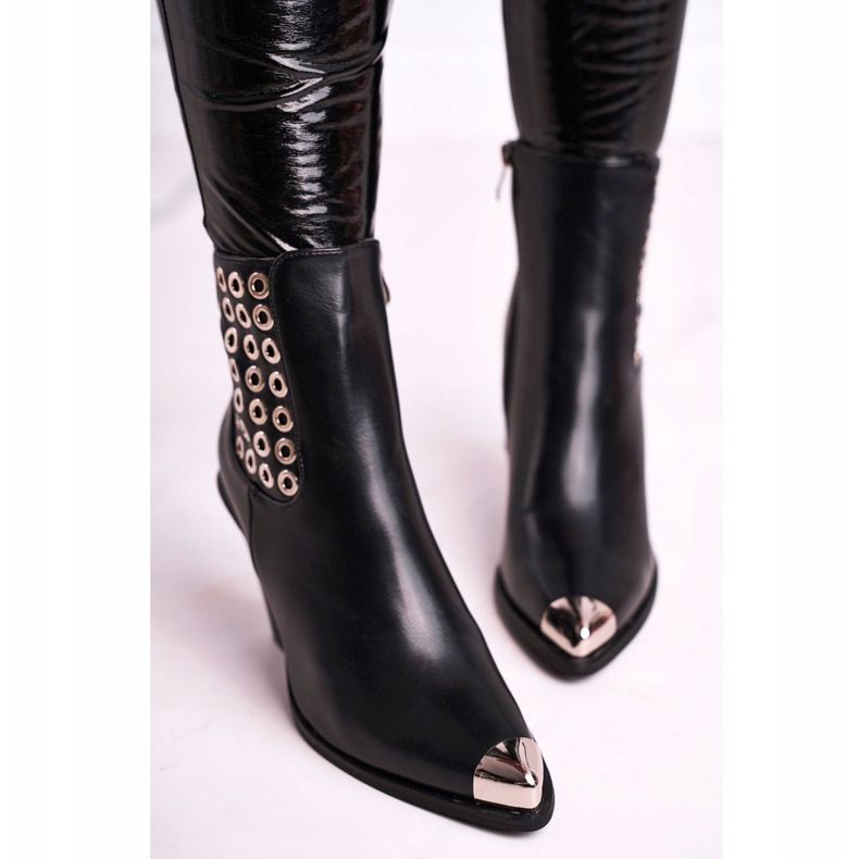 FS1 Dámské vysoké boty ocelové špičky černé pouze čas černá 2 FS1 Dámské vysoké boty ocelové špičky černé pouze čas černá 2