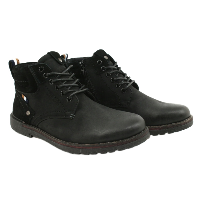 McBraun Eco-Men's Black Eco-Ticking Boots 20mn29-3131 černý 2