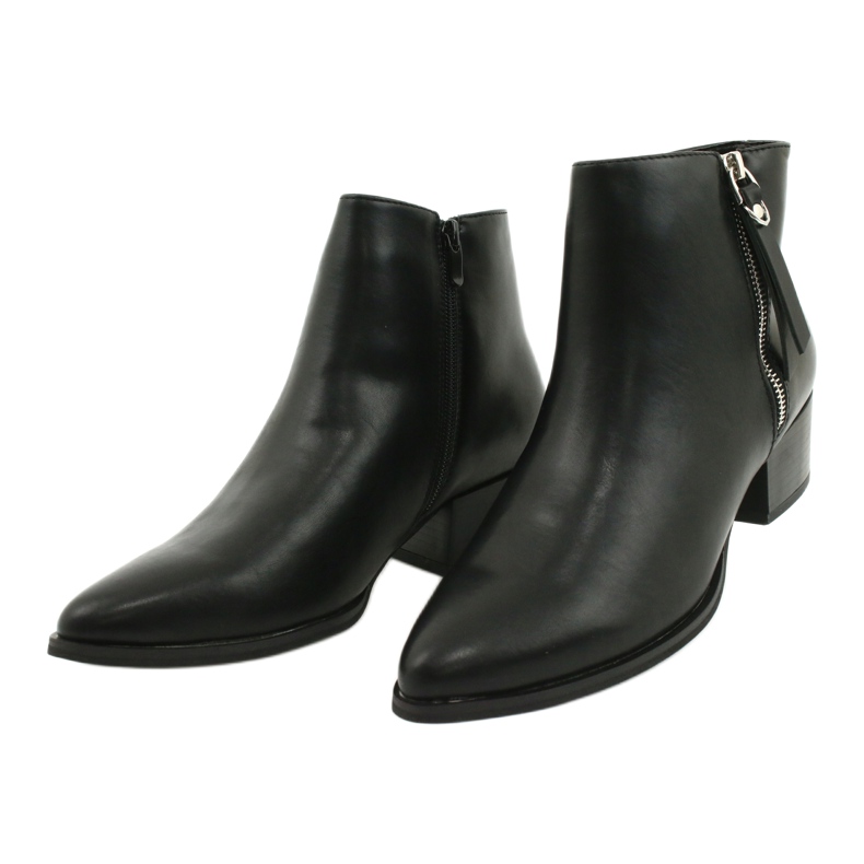 Zimní boty na zip Jezzi 20BT35-3028 černý 2