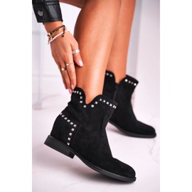 Marquiiz Dámské boty na plochém podpatku černé podzimní vibrace černá 1