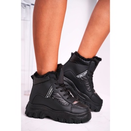 Marquiiz Dámské sportovní sněhové boty s kožešinou Black Euphoria černá 2