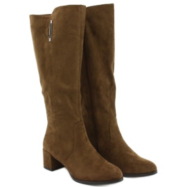 Semišové boty Olive Sergio Leone KZ277 hnědý 2