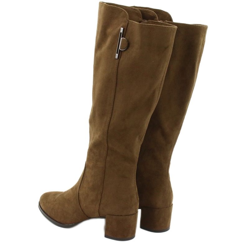 Semišové boty Olive Sergio Leone KZ277 hnědý 3