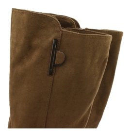 Semišové boty Olive Sergio Leone KZ277 hnědý 4