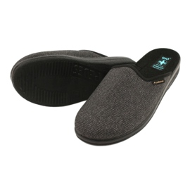 Pánské pantofle Adanex 24142 černý šedá 3