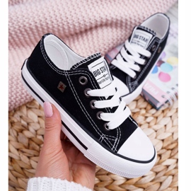 Dětské boty Tenisky Big Star černé FF374206 bílý černý 3