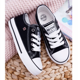 Dětské boty Tenisky Big Star černé FF374206 bílý černý 2