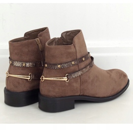 Dámské kozačky tmavě béžové RQ332 Khaki béžový 1