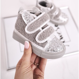 FRROCK Dětské tenisky High Warm Grey Clifford stříbro šedá 1