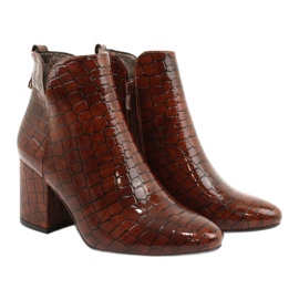 M.Daszyński Zateplené boty Daszyński SA186-1 hnědý 3