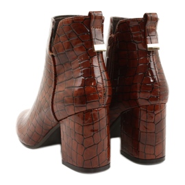 M.Daszyński Zateplené boty Daszyński SA186-1 hnědý 2