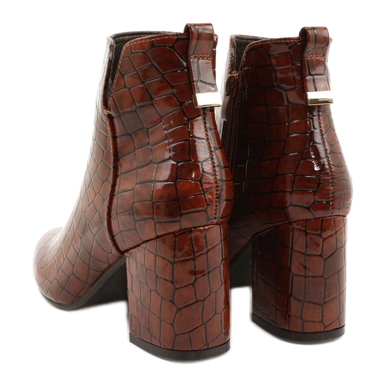 M.Daszyński Zateplené boty Daszyński SA186-1 hnědý 2