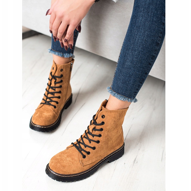 Small Swan Velbloudí semišové lapače hnědý 1