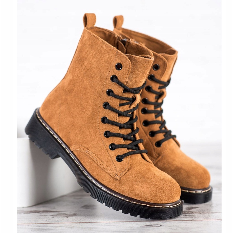 Small Swan Velbloudí semišové lapače hnědý 2