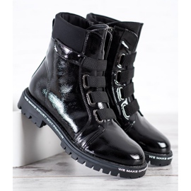 Goodin Lakovaní pracovníci s gumou černá 1