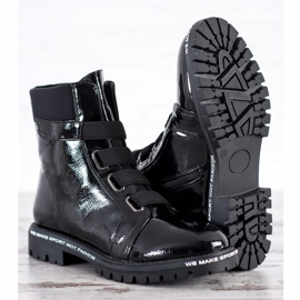 Goodin Lakovaní pracovníci s gumou černý 2