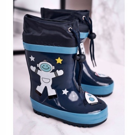 Apawwa Kosmonaut Mordeso Navy Blue galoše bílý námořnická modř 1
