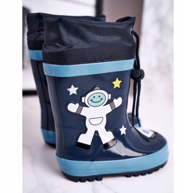 Apawwa Kosmonaut Mordeso Navy Blue galoše bílý námořnická modř 2