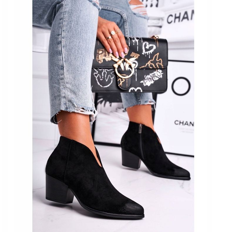 Vinceza Dámské boty se střihem černé Nejlepší volba černá 2