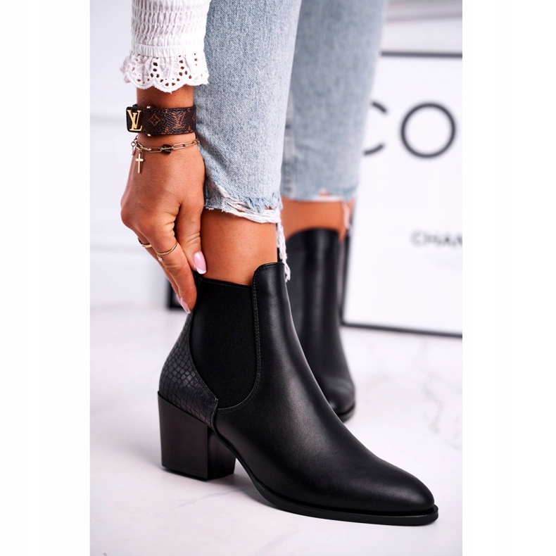 Dámské boty na vysokém podpatku Sergio Leone černé BT613 černá 2