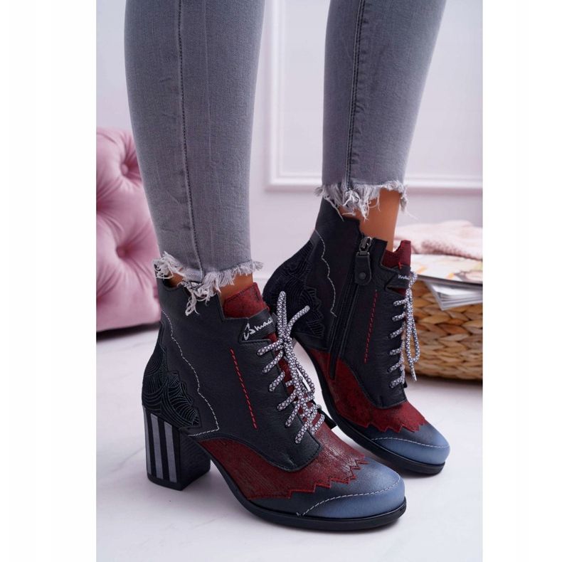 Dámské kožené boty Maciejka černé 03190 černá vícebarevný 1 Dámské kožené boty Maciejka černé 03190 černá vícebarevný 1