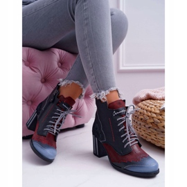 Dámské kožené boty Maciejka černé 03190 černá vícebarevný 2 Dámské kožené boty Maciejka černé 03190 černá vícebarevný 2