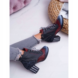 Dámské kožené boty Maciejka černé 03190 černá vícebarevný 4 Dámské kožené boty Maciejka černé 03190 černá vícebarevný 4