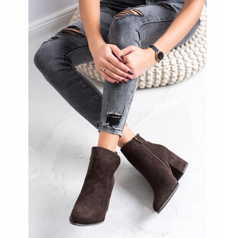 Hnědé kozačky VINCEZA hnědý 1