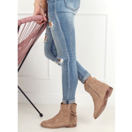 Boty v boho stylu, béžová 688-A99 Khaki béžový 2