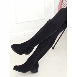 Černé dámské jezdecké boty 7962-PG Černá 1