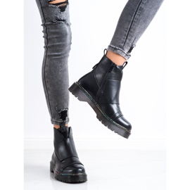 Bella Paris Černí dělníci na platformě černý 1