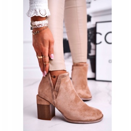 MSMG Dámské kozačky na podpatku střih Khaki Meliori Dream 2 MSMG Dámské kozačky na podpatku střih Khaki Meliori Dream 2