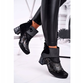 Dámské teplé kožené boty Maciejka Navy Blue 03790-20 námořnická modrá 2