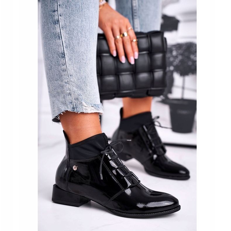 Dámské kozačky Maciejka černé 04744-01 černá 1