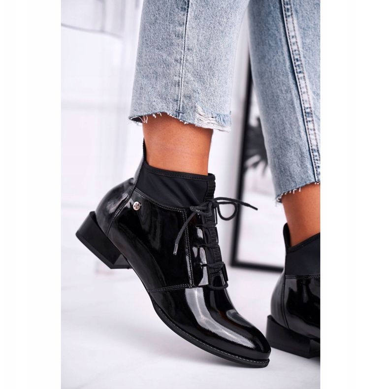 Dámské kozačky Maciejka černé 04744-01 černá 2