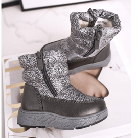 EVE Dětské vlněné teplé sněhule Šedá Cruella 1