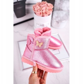 Apawwa Teplé sněhule pro děti s motýlkově růžovým Cosmic 1