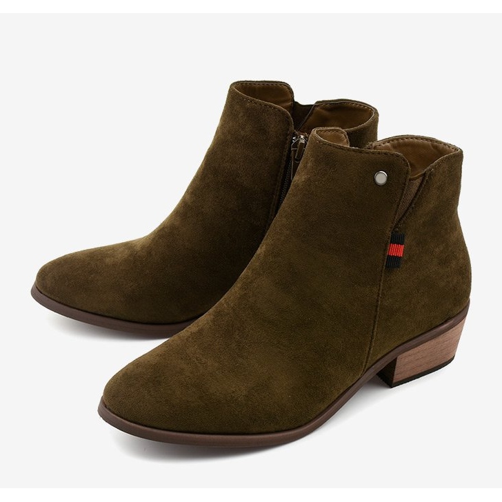 Hnědé kotníkové boty 20Y8039-6 hnědý 2