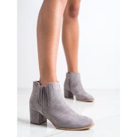 Bella Paris Krátké semišové kozačky béžový 1