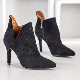 Bella Paris Stylové Boty Na Vysokém Podpatku černá 1 Bella Paris Stylové Boty Na Vysokém Podpatku černá 1