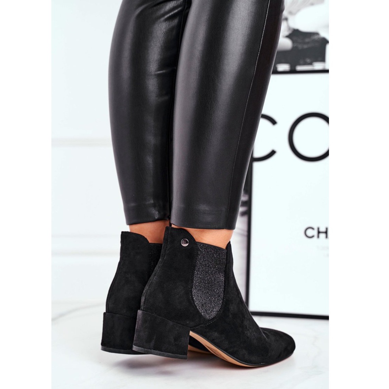 Černé dámské boty Tersavolle na nízkém podpatku černý 2