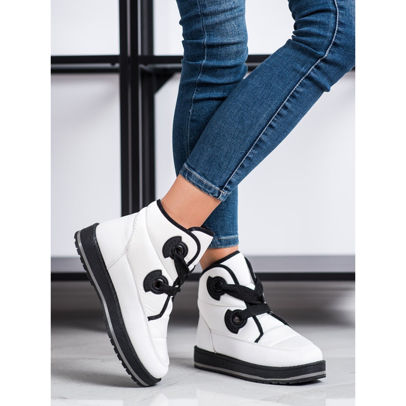 SHELOVET Módní sněhové boty bílý 1