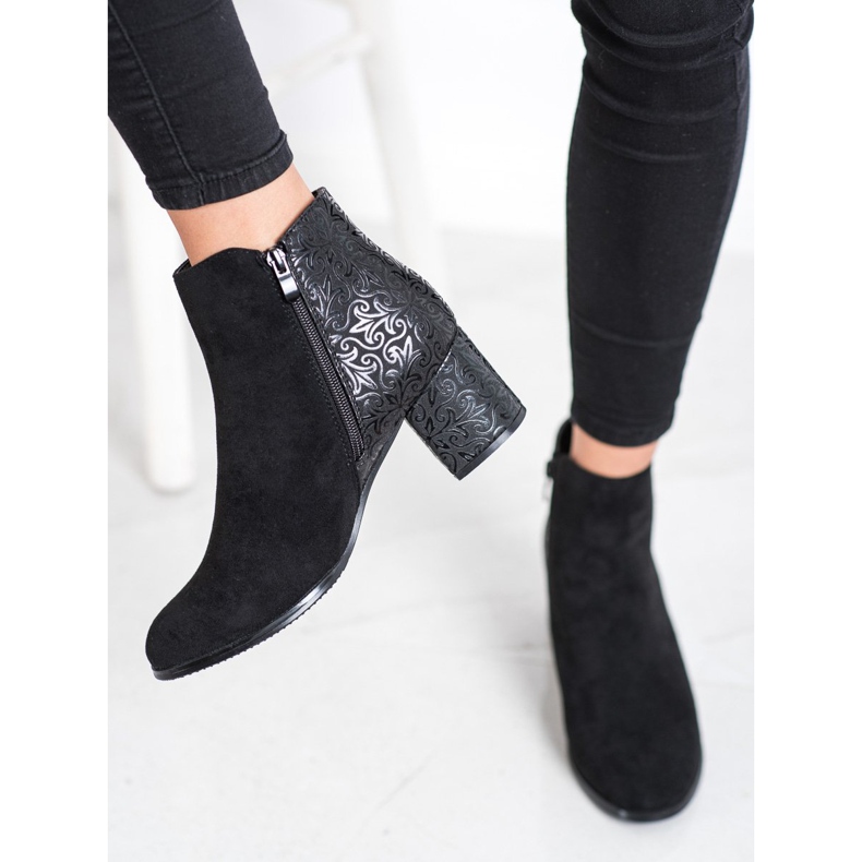 J. Star Černé boty se vzorem černá 2