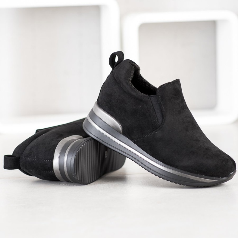 Gogo Teplé Boty Na Platformě černý 1