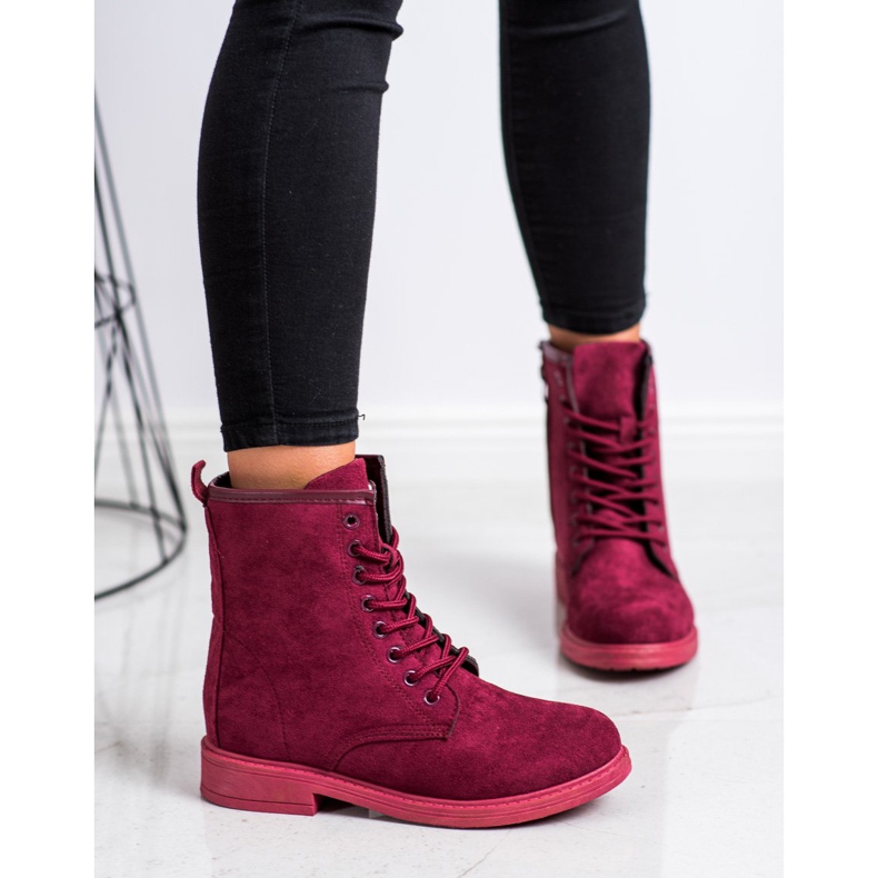 Emaks Semišové lapače červené růžový 1