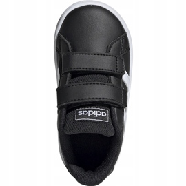 Dětské boty Adidas Grand Court I černé a bílé EF0117 černá 1