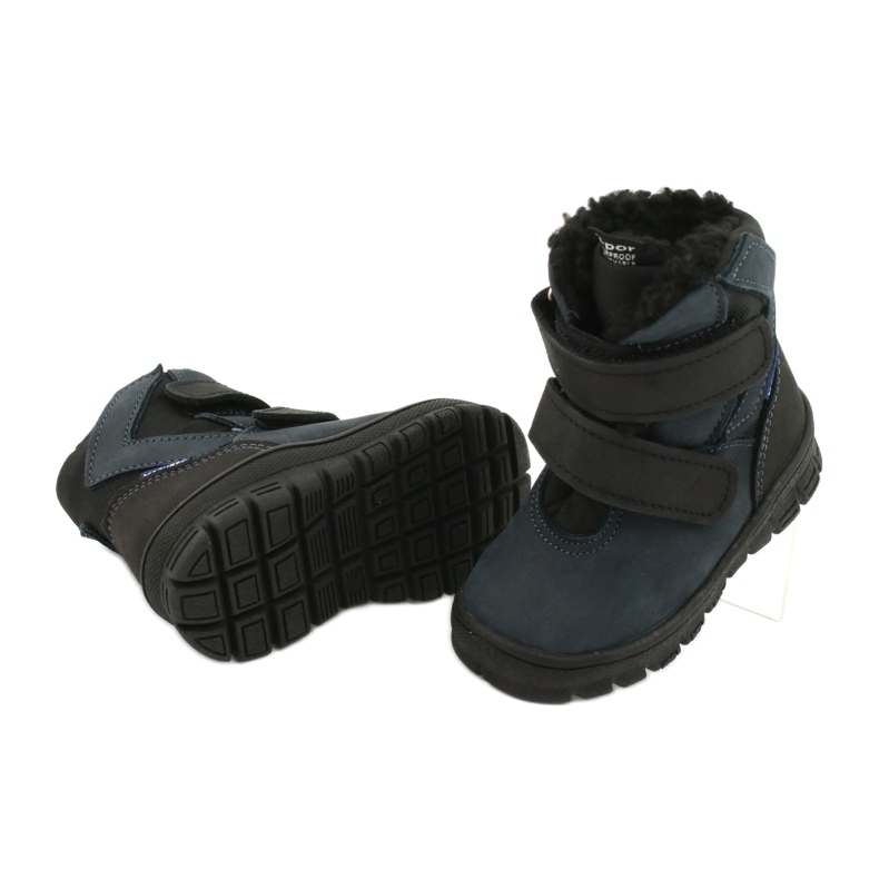 Polobotky s tmavě modrou membránou Mazurek 1351 černá námořnická modrá 3