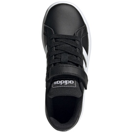 Dětská obuv Adidas Grand Court C černá a bílá EF0108 černý 1