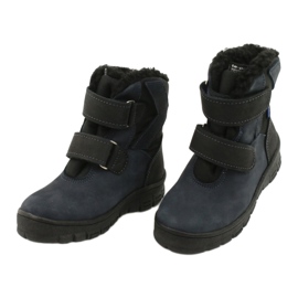 Boty s membránou Mazurek 1351 navy blue černý námořnická modř 2