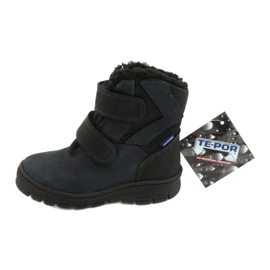 Boty s membránou Mazurek 1351 navy blue černý námořnická modř 4